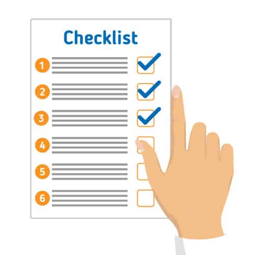 dealer check list 5 things to do