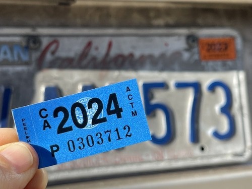 Lost Registration Sticker